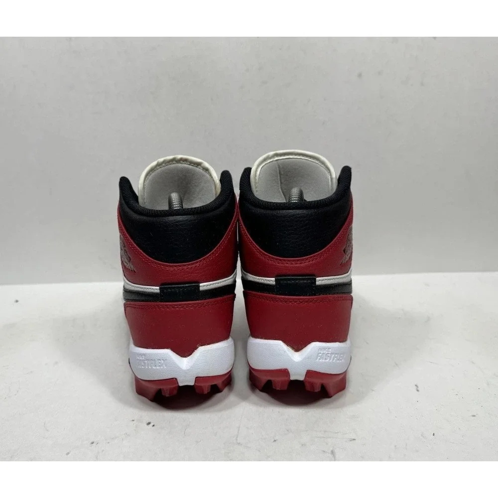 Jordan 1 Mid Cleats Chicago Red HF6883-106 Football‎ Size 6y Shoes Sneakers